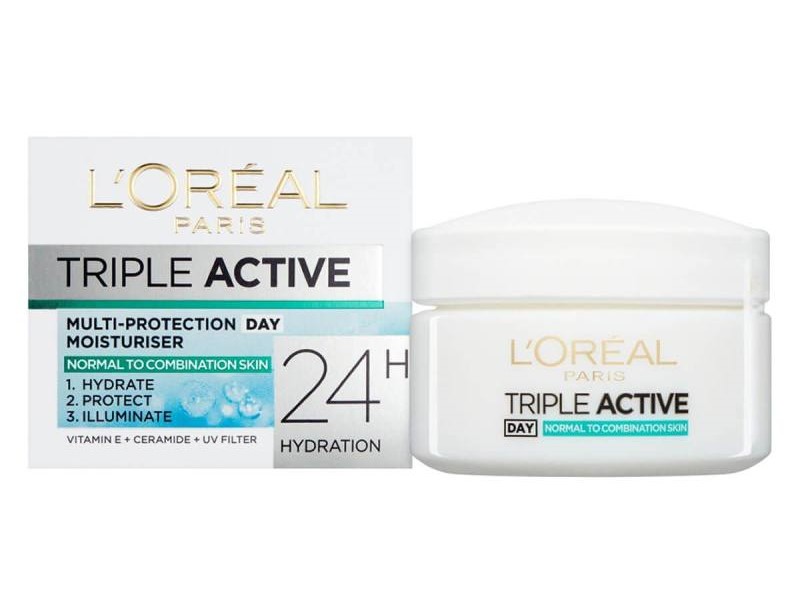 کرم آبرسان لورآل مدل Triple Active حجم ۵۰ میلی لیتر